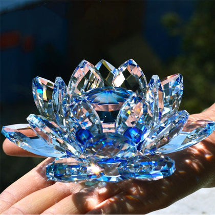 Quartz Crystal Lotus Flower - Home Decor