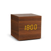 Wooden & Cube Styled LED Clocks - With Temperature Display