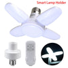 E27 LED Foldable Fan Blade Style Lighting - with Timer