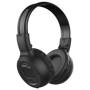 Wireless Headphones with built-in Microphone and FM Radio